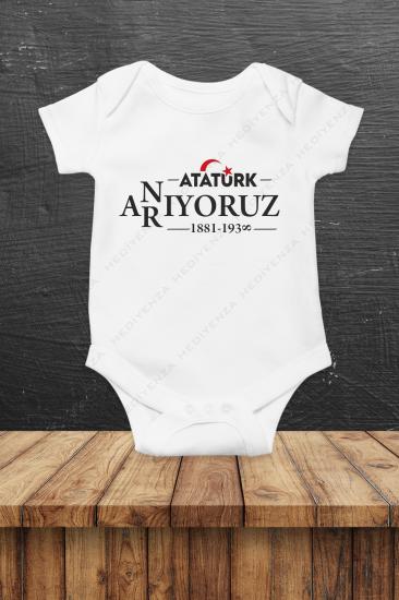 Atatürk Anıyoruz Baskılı Bebek Body Zıbın